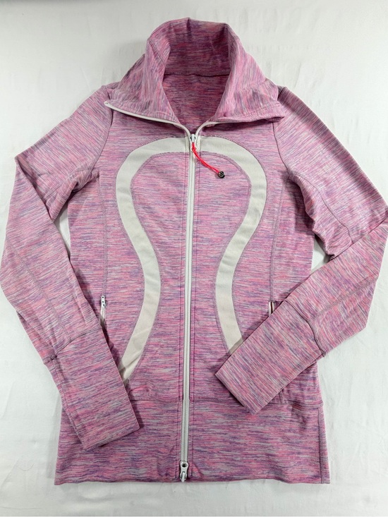 lululemon athletica Jackets & Blazers - Lululemon Define Jacket Pink Space Dye Full Zip Thumbholes Size 6